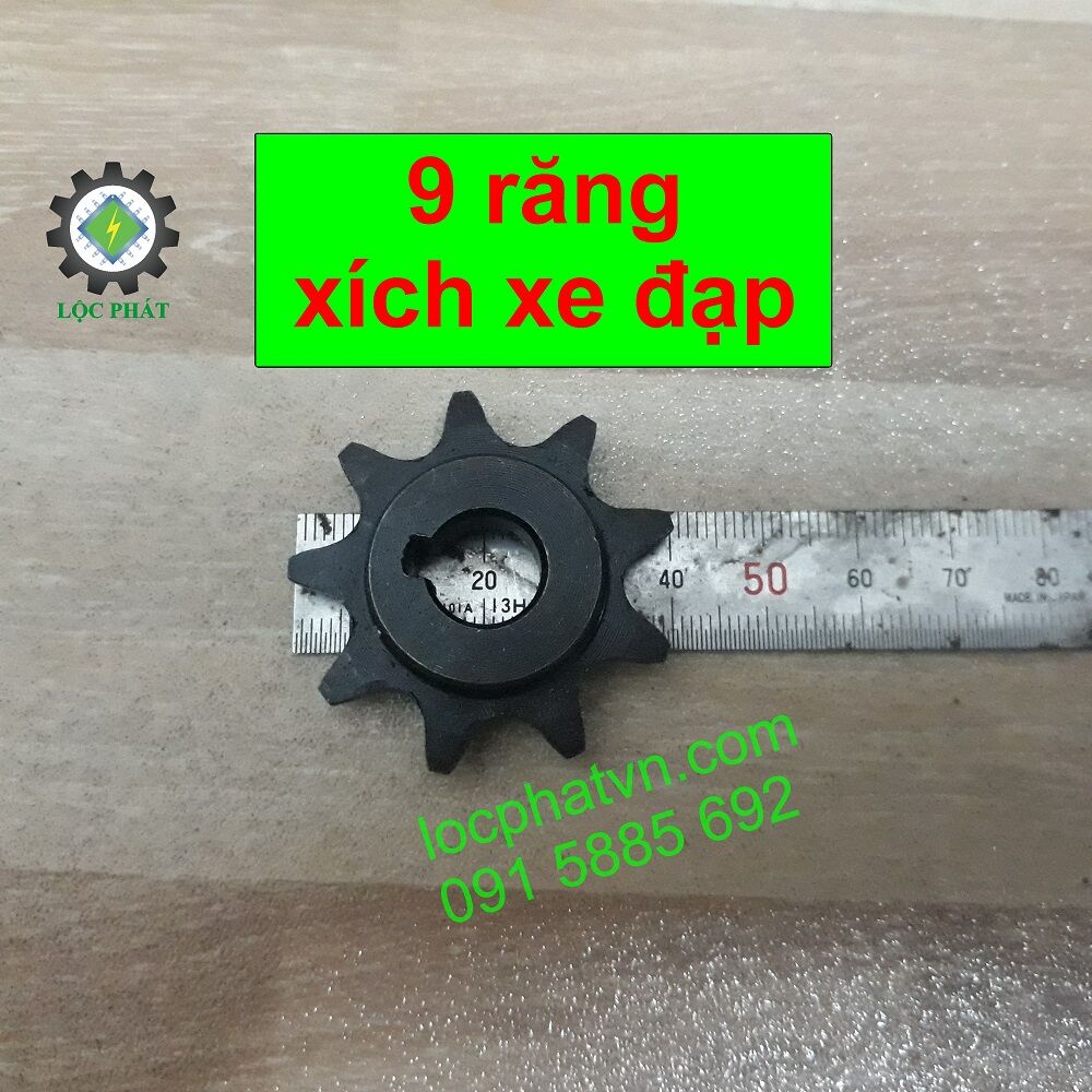 Nhông 9 Răng - Bánh răng - Lỗ Trong 11 mm - Nhông motor - Nhông xe đạp