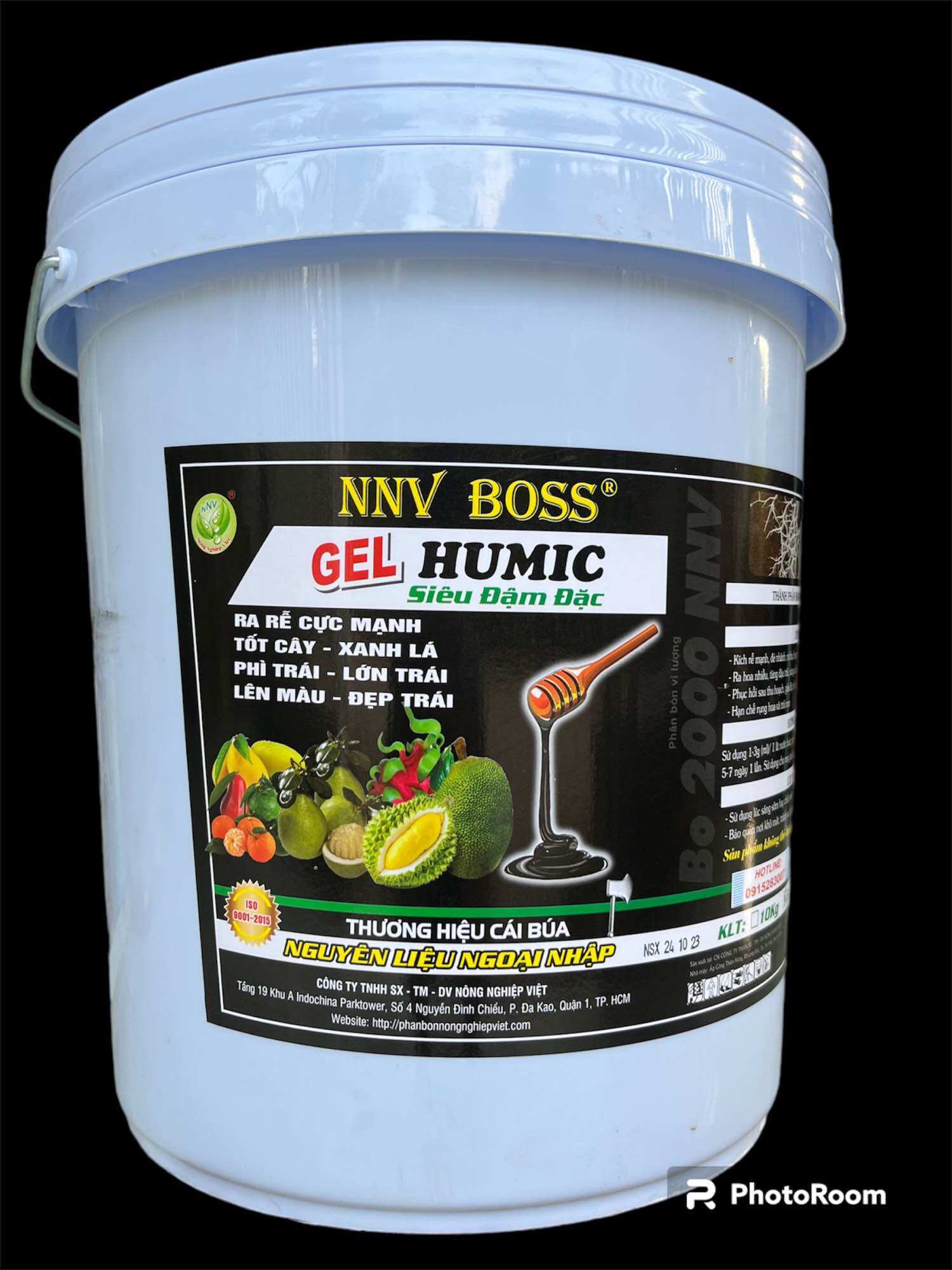Phân bón humic gel nnv. xô 20kg. chai siêu dưỡng 500ml
