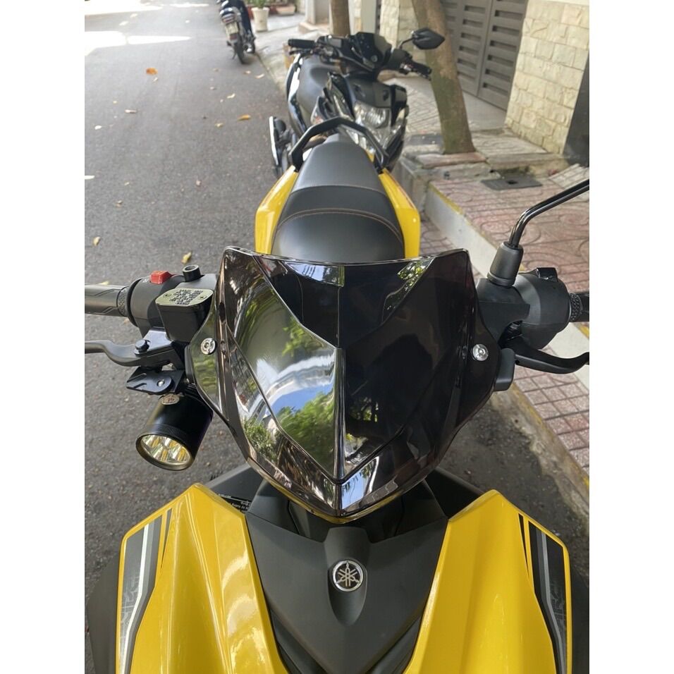 Mão Chắn Gió Ex155 Exciter 155 Đen Bóng Khói