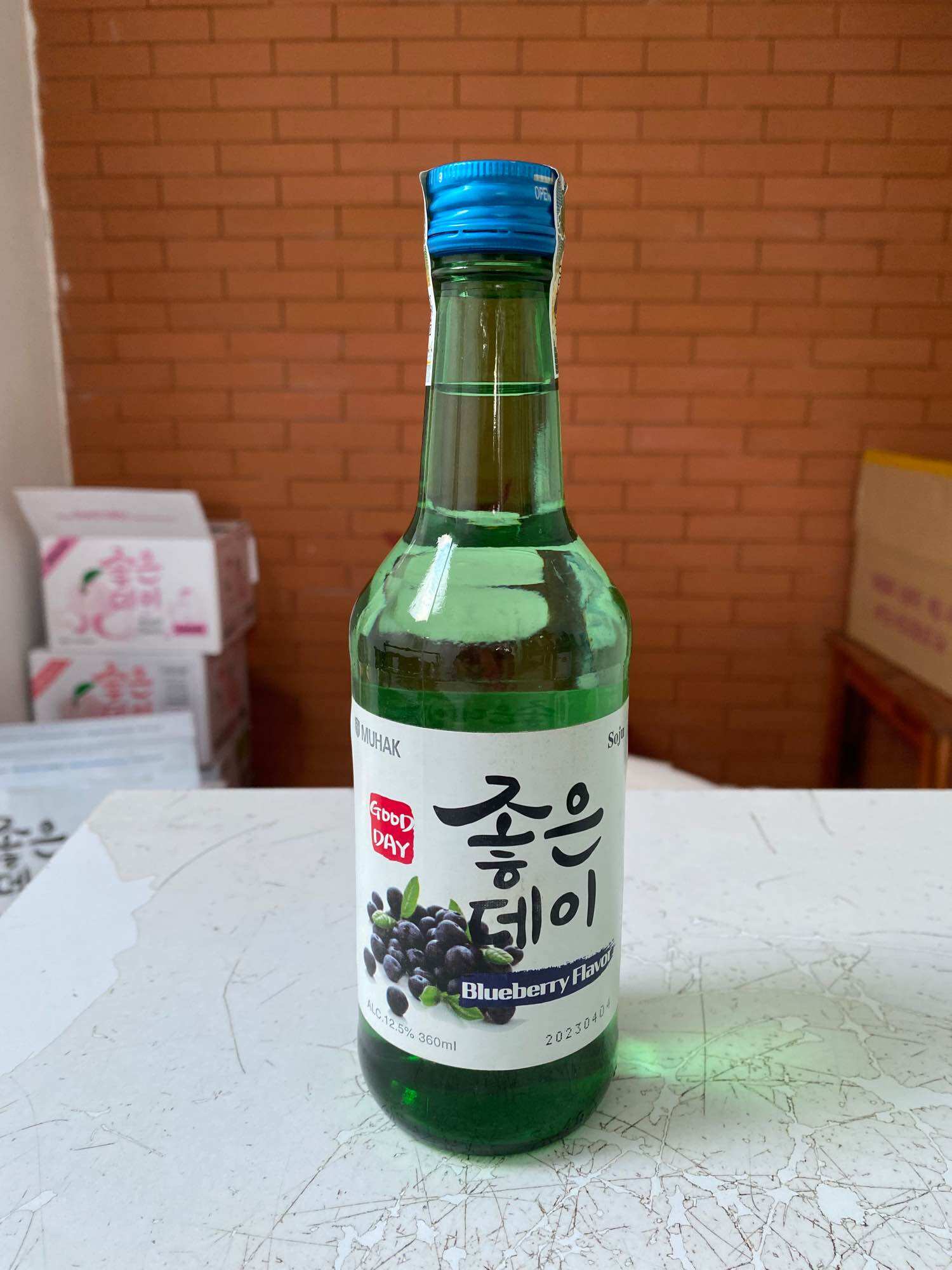 Sô Chu Soju Việt Nam GOOD DAY Bluberry 12.5% 360ml-Vị Việt Quất