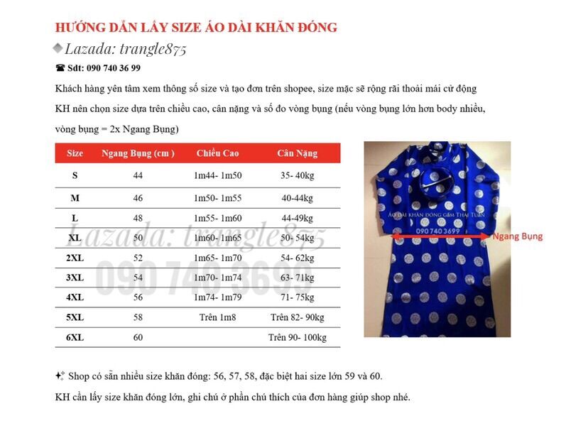 Cả Bộ Áo Dài Khăn Đóng Màu Xanh Đen (Áo dài, Khăn đóng, Quần)