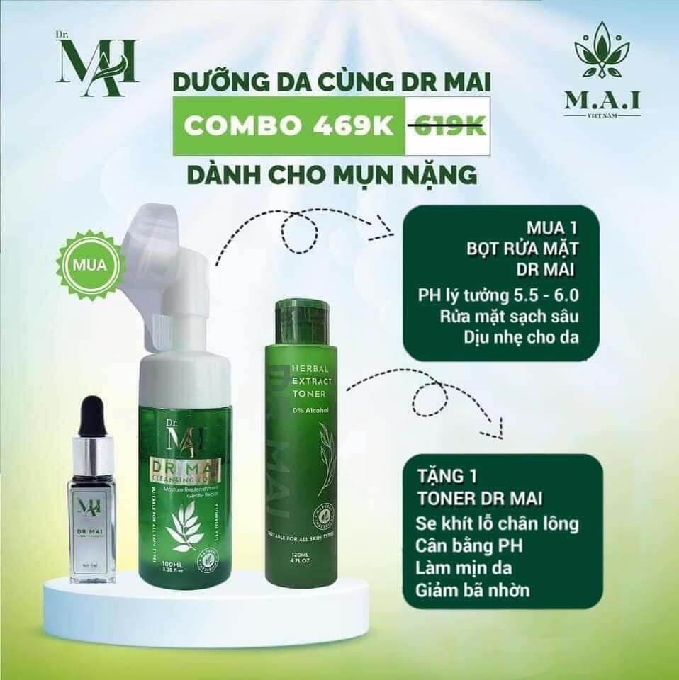 Combo dr mai và toner dr mai