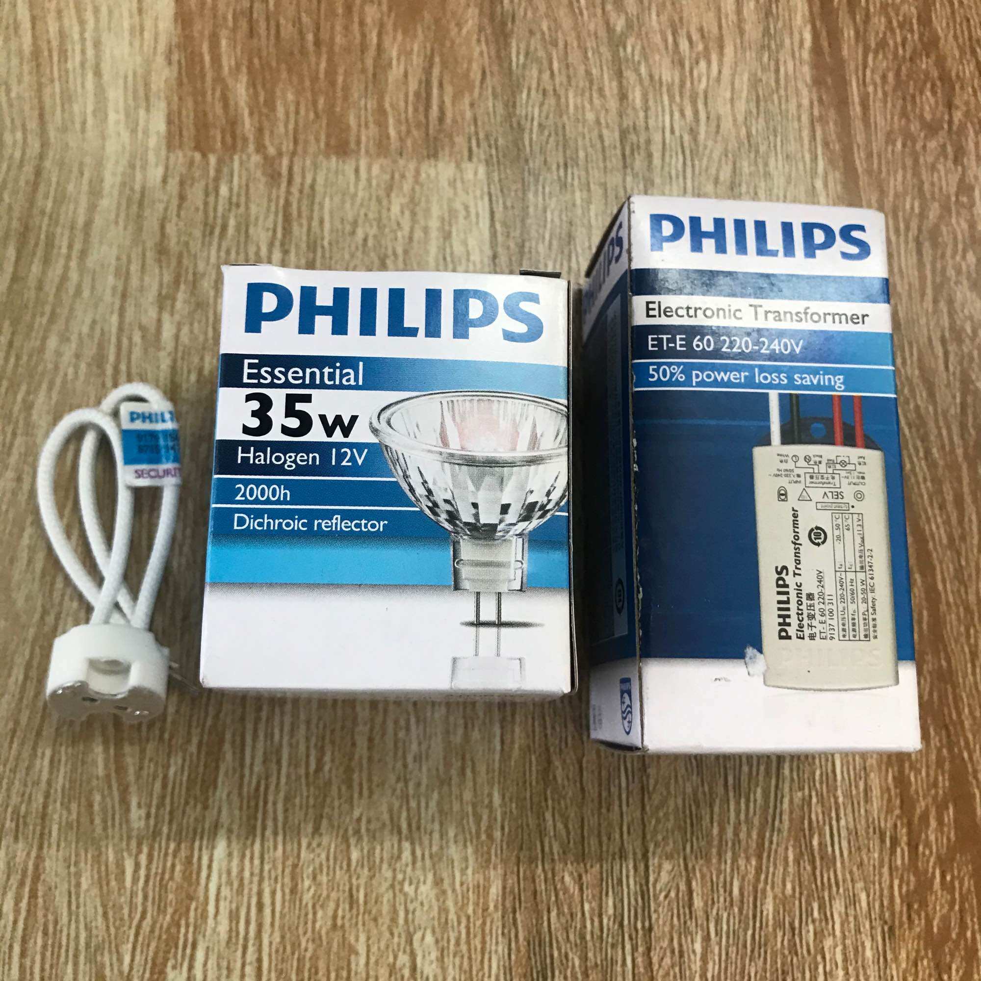 Bóng chén Halogen điện áp 12v đui ghim Mr16 [ Philips chính hãng]