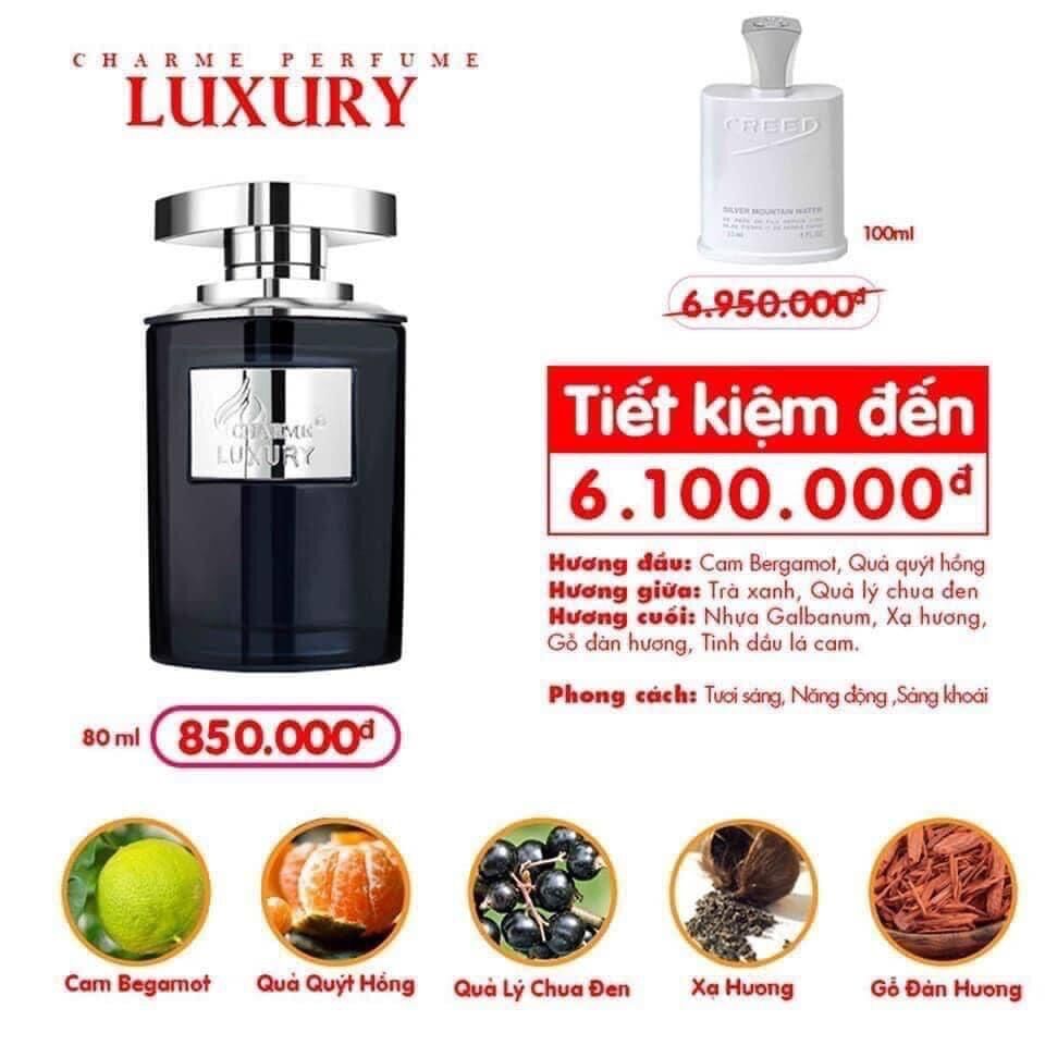 NƯỚC HOA NAM CHARME LUXURY 80ML
