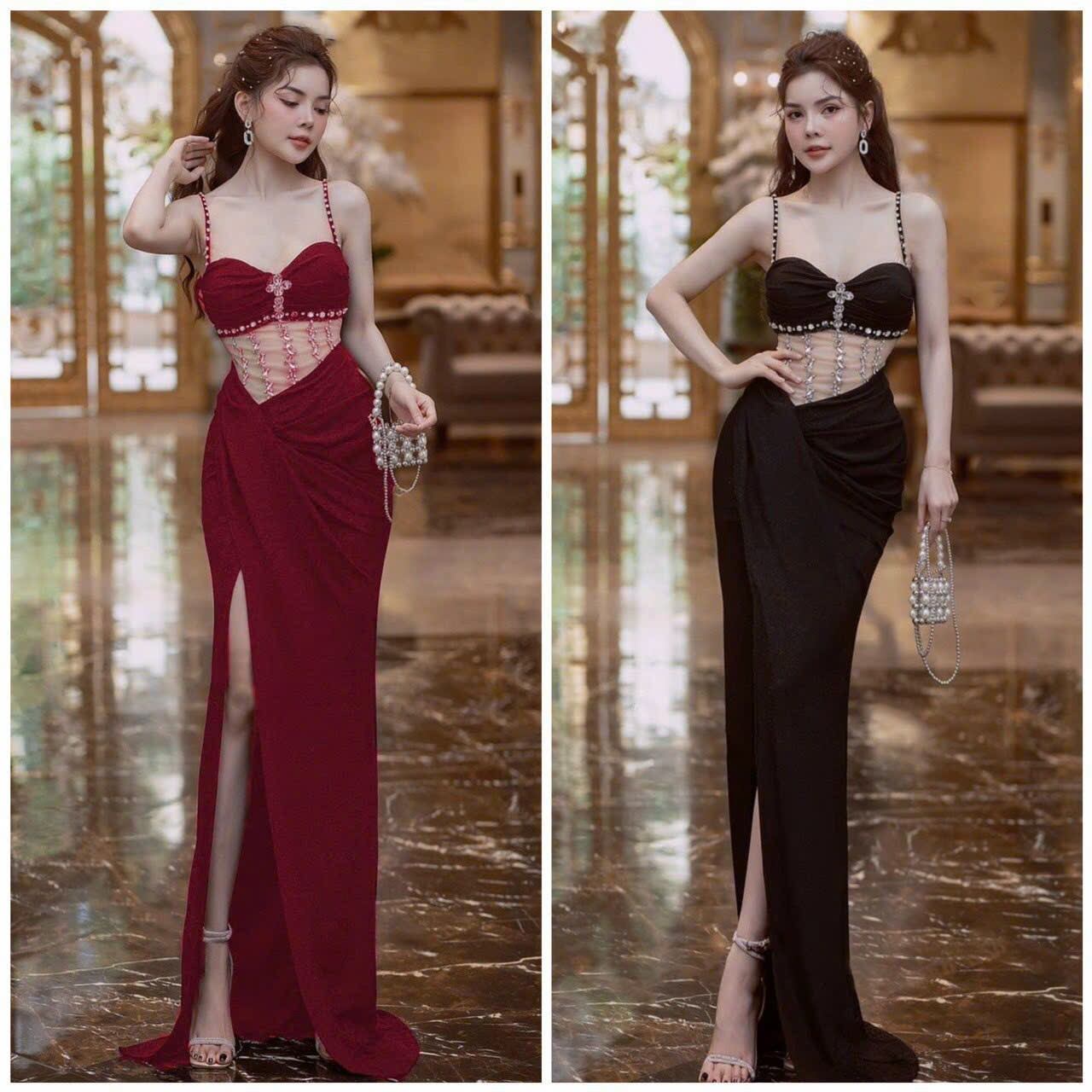 Đầm body kim tuyến đính đá