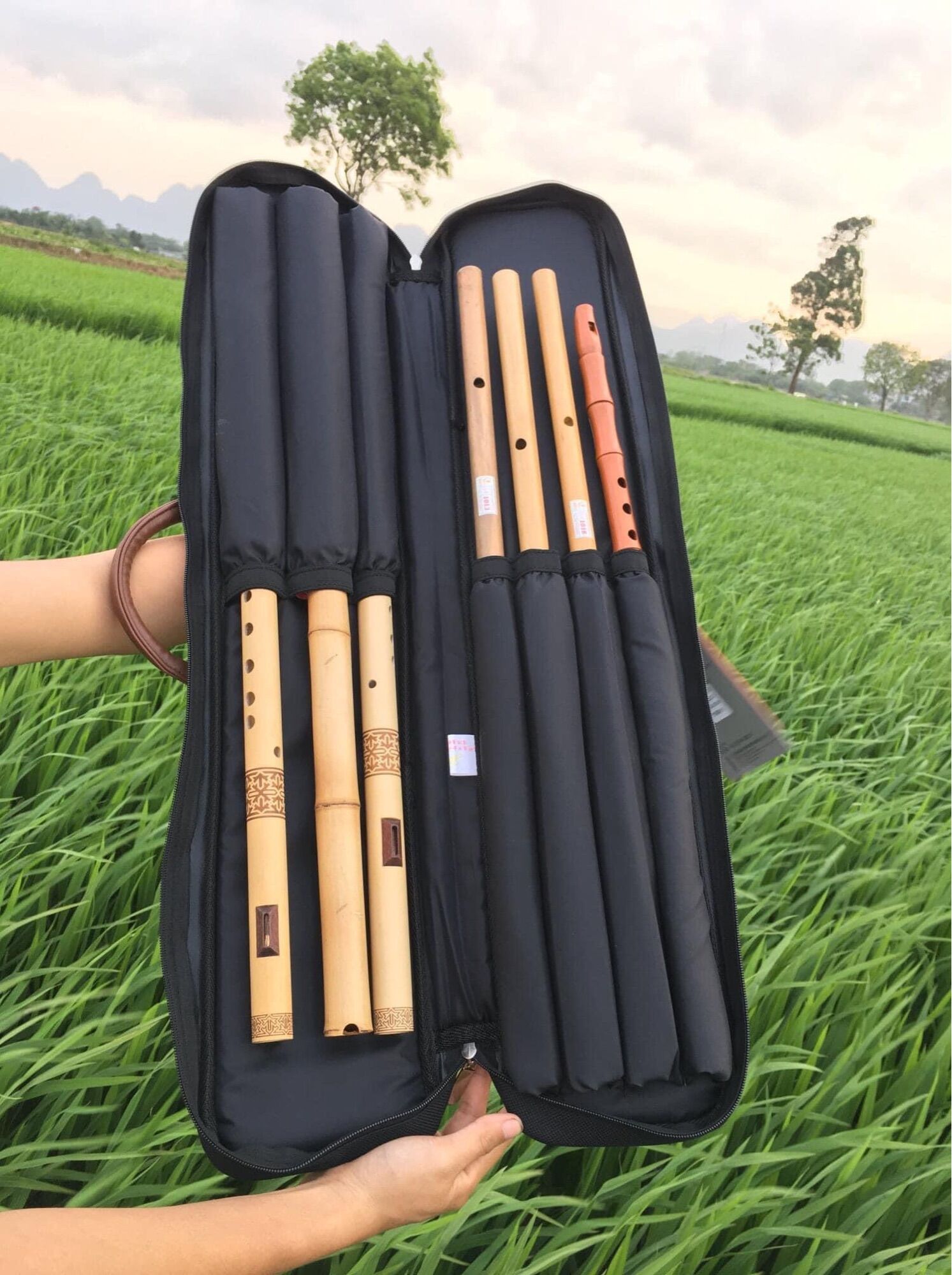 Bao đựng cơ Bida , đựng tiêu sáo dài 76cm