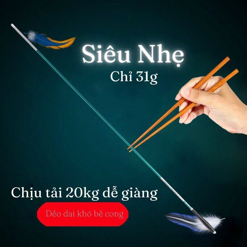 Cần câu tay 3h Lamborghini siêu nhẹ 3 size (2m7- 3m6- 4m5).