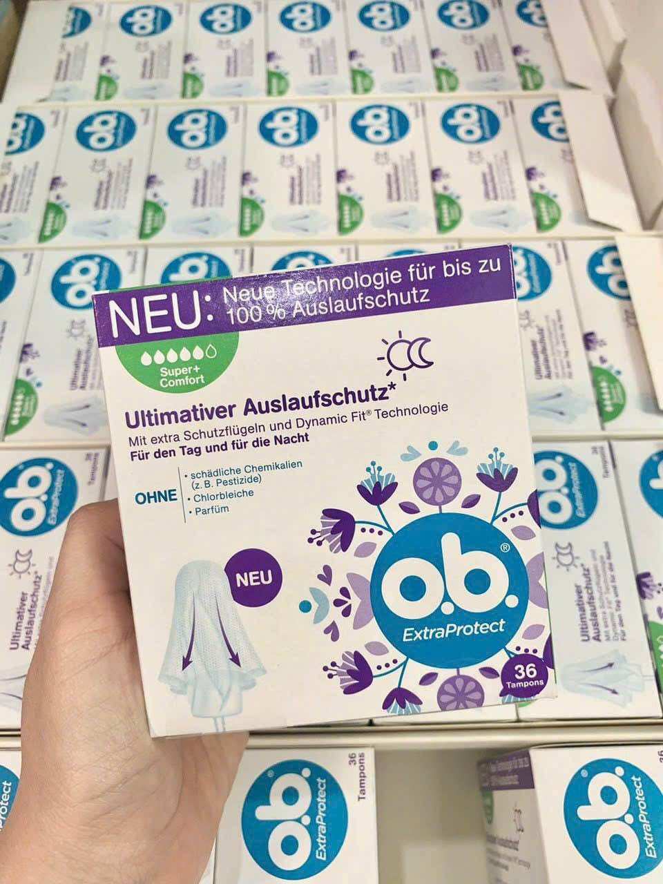Tampon O.B Băng vệ sinh thế hệ mới Đức