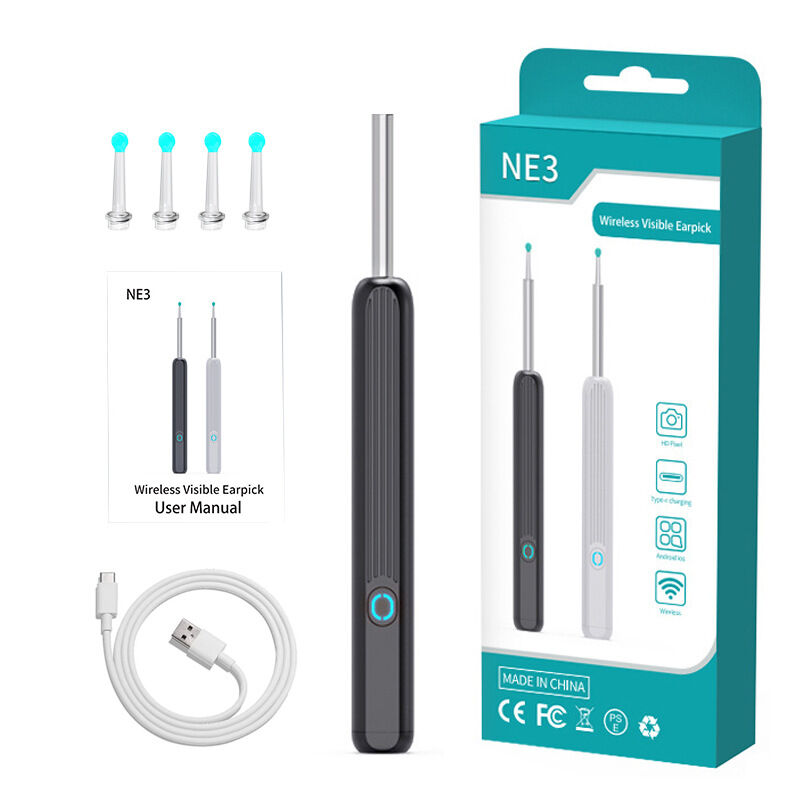 Ne3 smart ear wax removal kit with wireless camera-HD ultra high-grade multifunctional Endoscopic ear wax removal tool