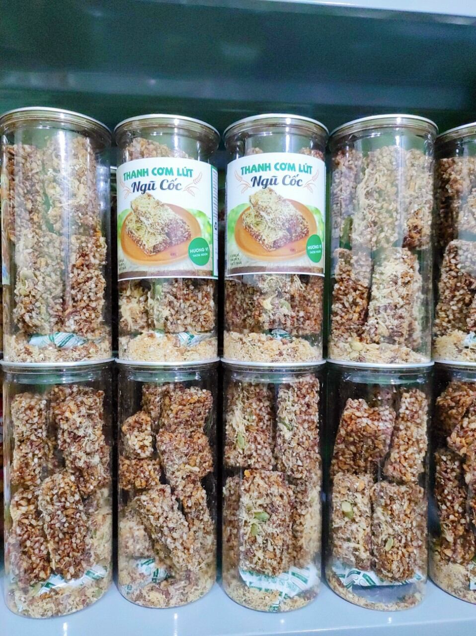 Thanh cơm  gạo lứt chà bông hủ pet 250g
