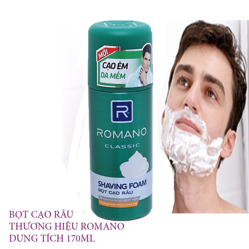 [HCM]Bọt Cạo Râu Romano Classic 175ml