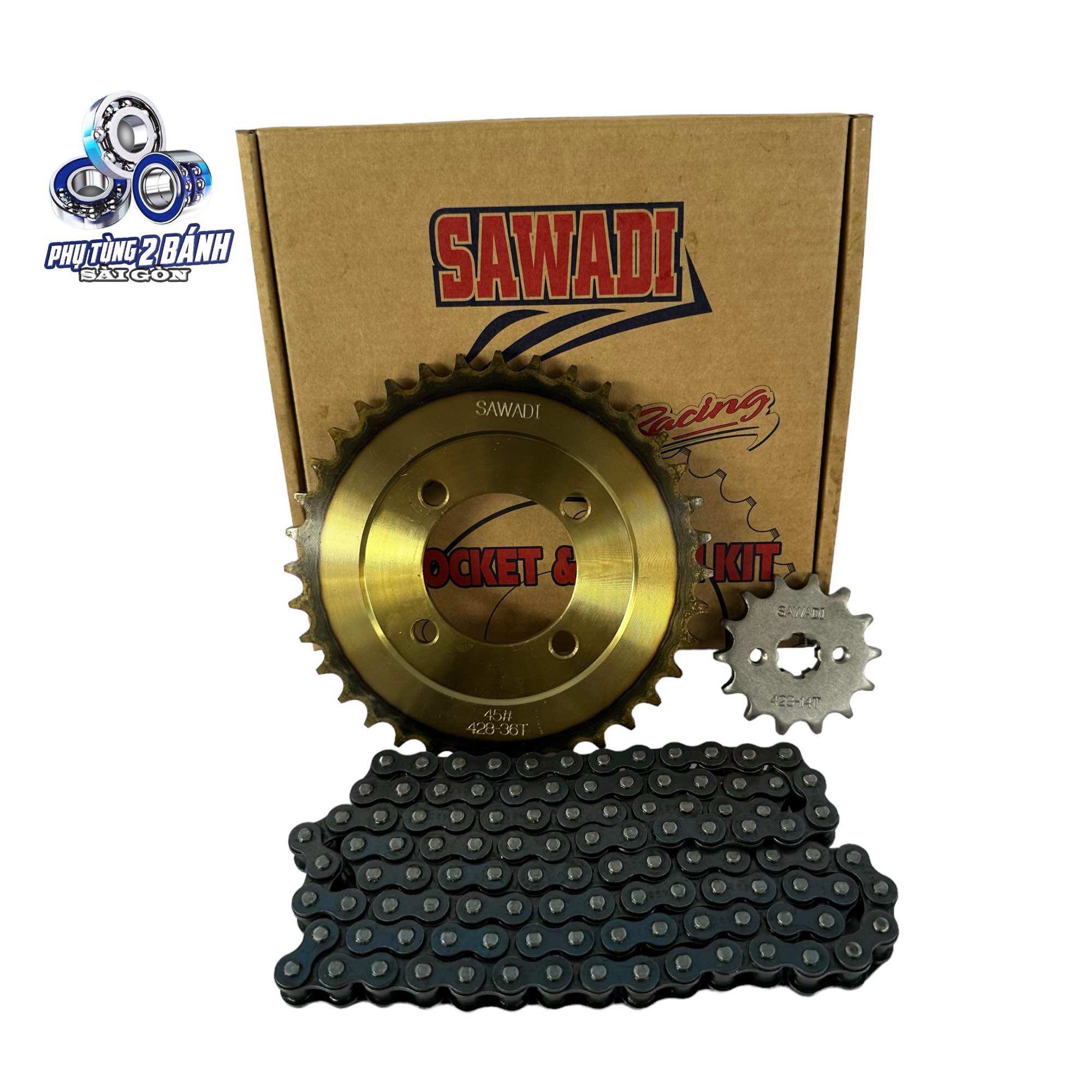 Nhông sên đĩa sawadi dream/wave đời cũ/wave trung quốc, sirius trung quốc 36t-14t-106l