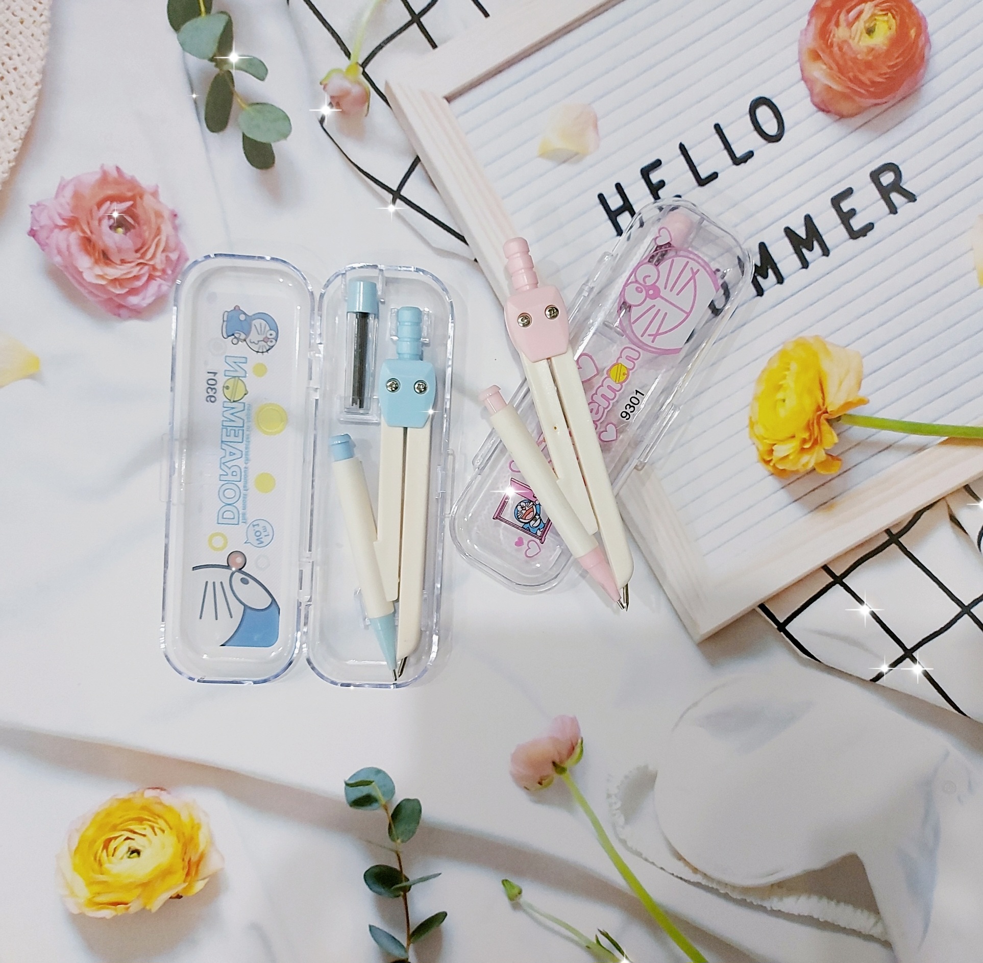 Compa 9018 + kèm thước/ Compa 9301
