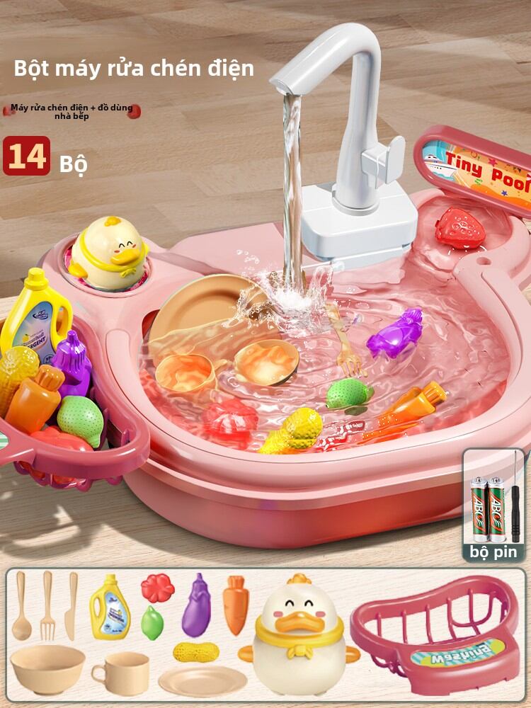 Đồ Chơi Máy Rửa Chén Trẻ Em Đồ Chơi Nhà Bếp Cho Bé Trai Và Bé Gái Đồ Chơi Điện Tử Đồ Chơi Sinh Nhật Cho Trẻ Từ 1-3 Tuổi Đồ Chơi Giáo Dục