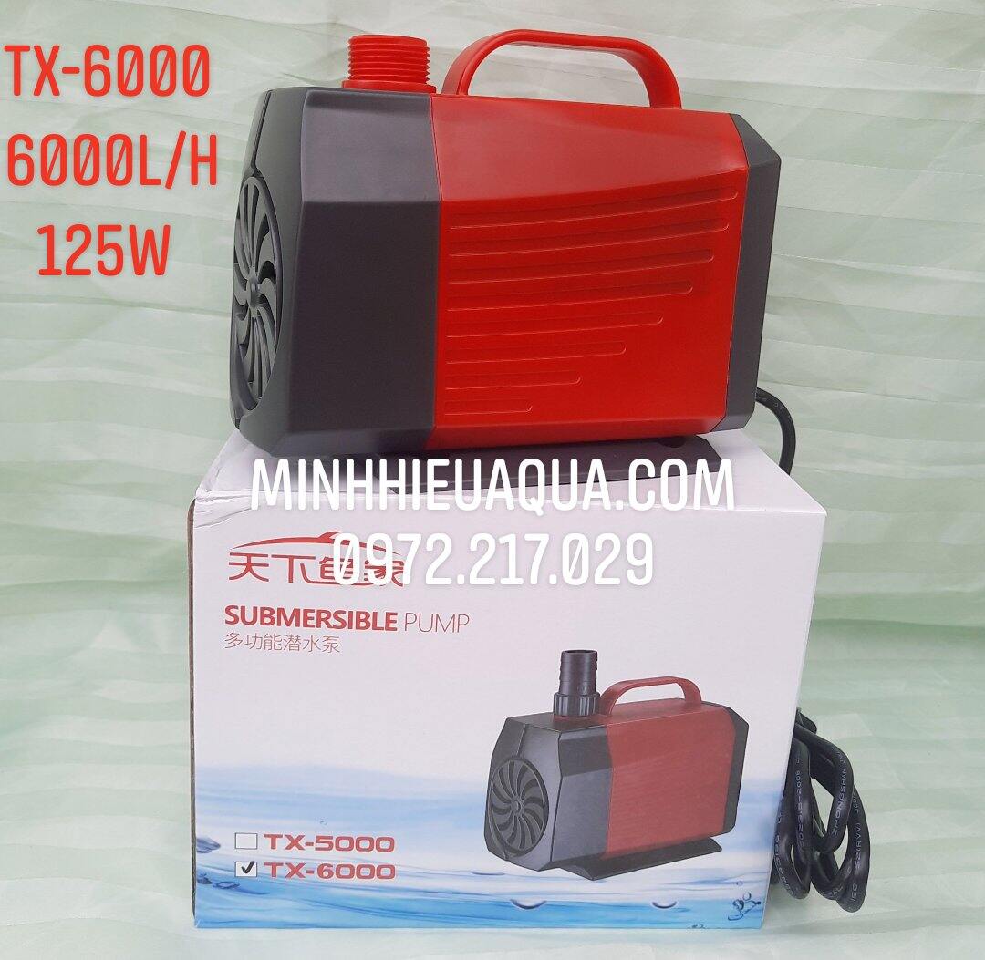 Máy bơm gecai tx, tx-6000 cho hồ cá, 6000l/h, bảo hành 9 tháng