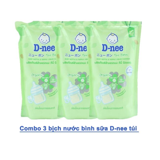 [Date New] Nước rửa bình sữa Dnee 600ml (Thái Lan)