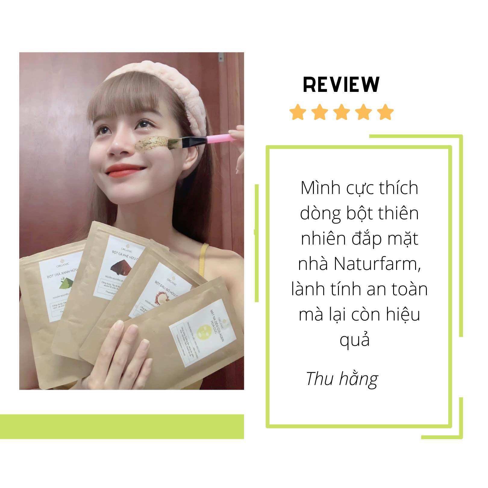 Bột đất sét hồng pháp 100gr - bột mặt nạ đất sét organic