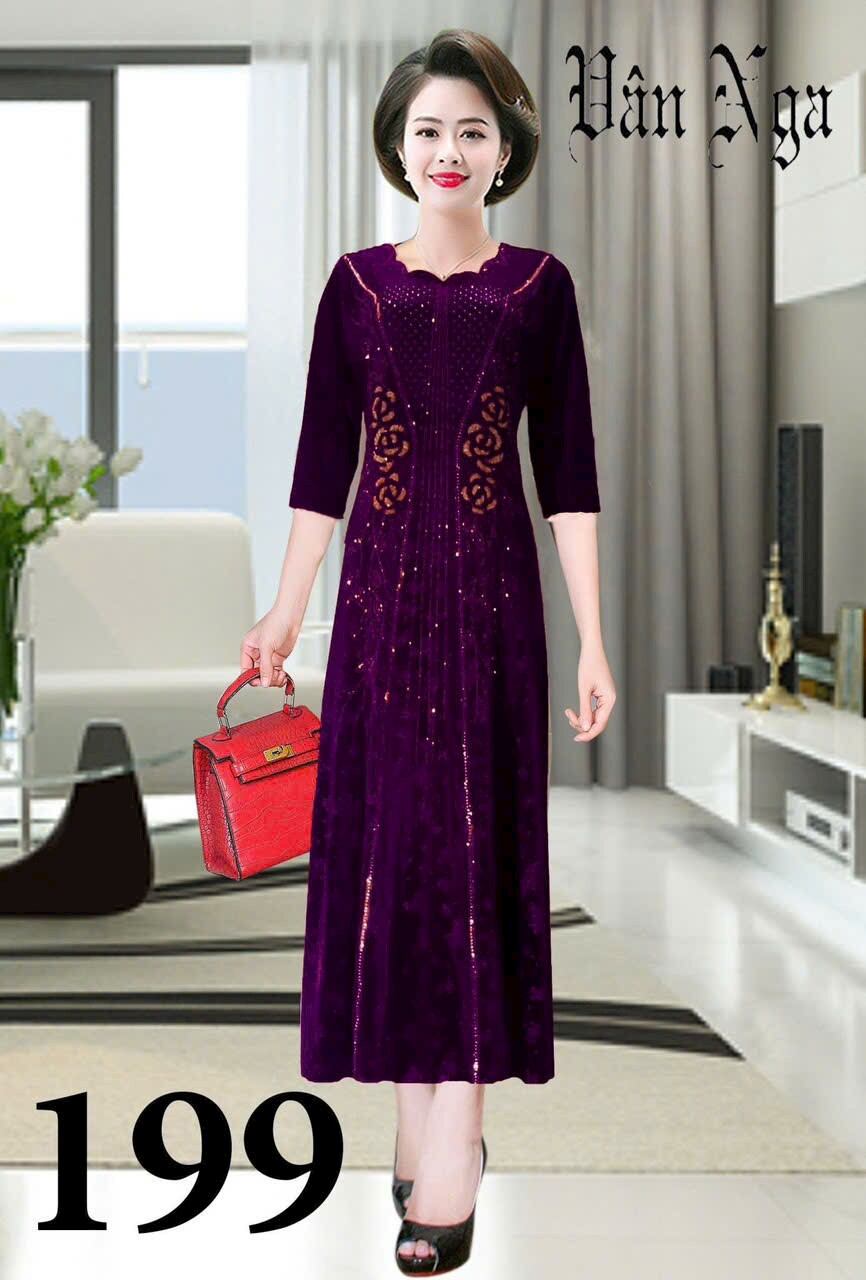 Đầm Dạ Hội trung niên cao cấp