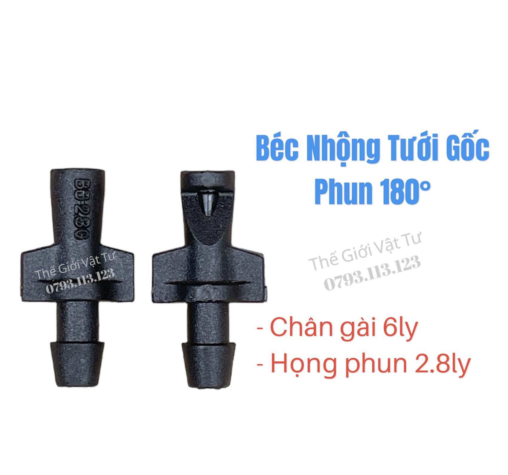 100 Béc Nhộng Phun 1 Bên Nối Ống 6 Ly