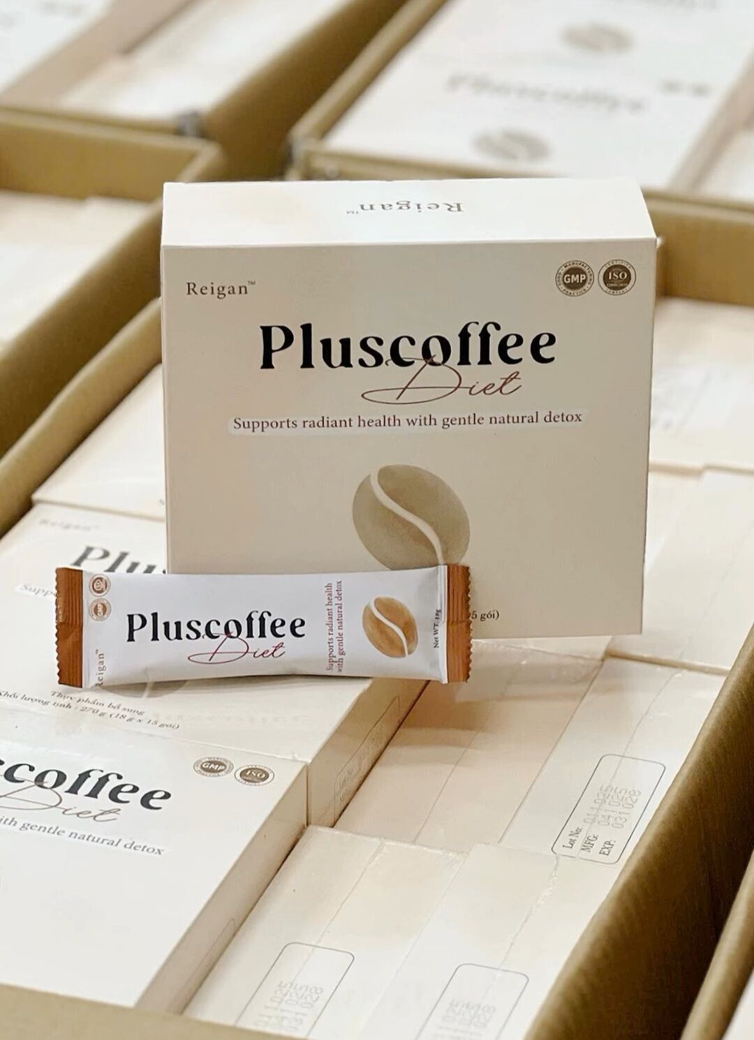 Cà Phê Pluscoffee mẫu mới 15 gói/ hộp