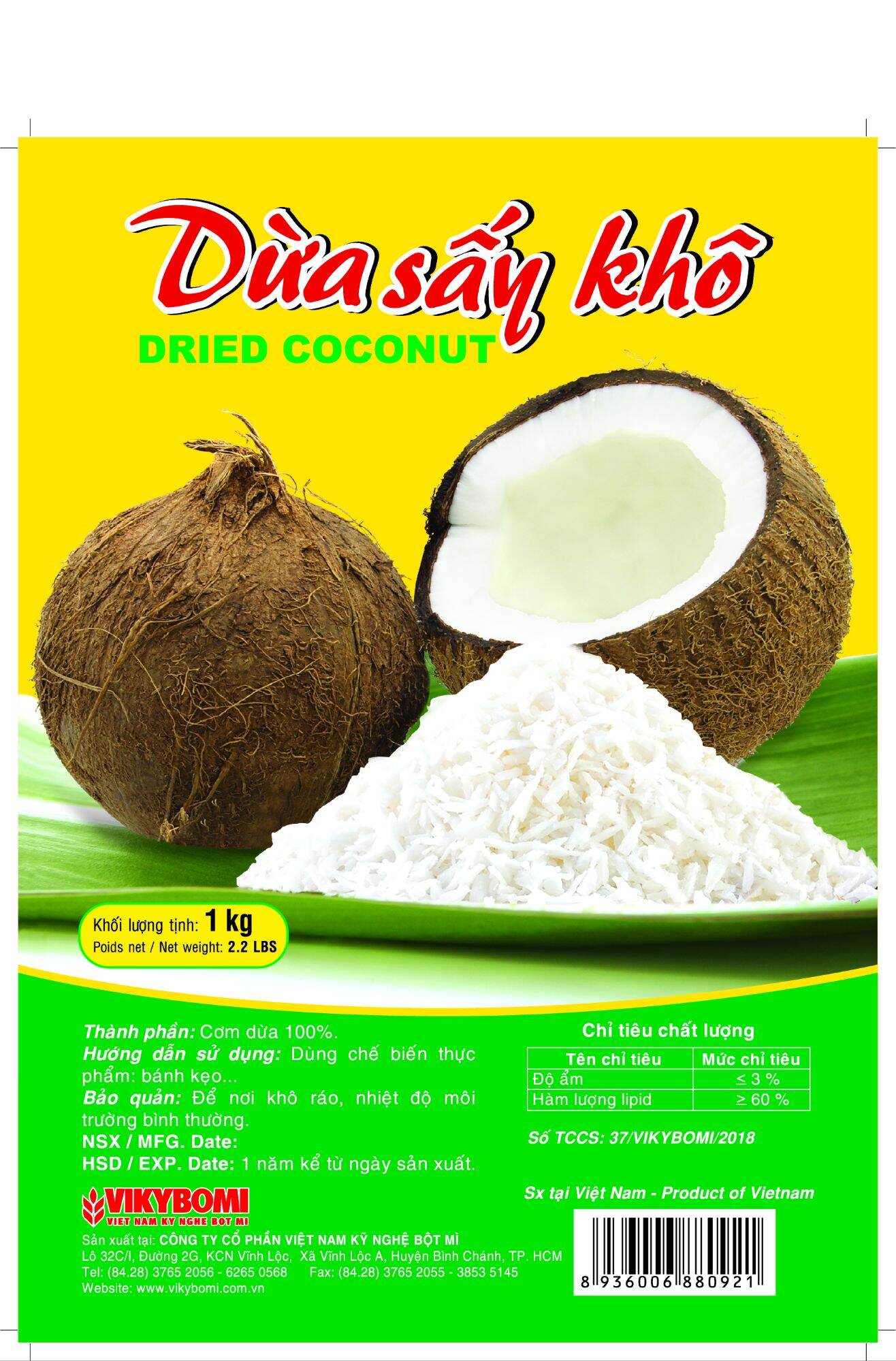 Cơm dừa sấy khô Mikko