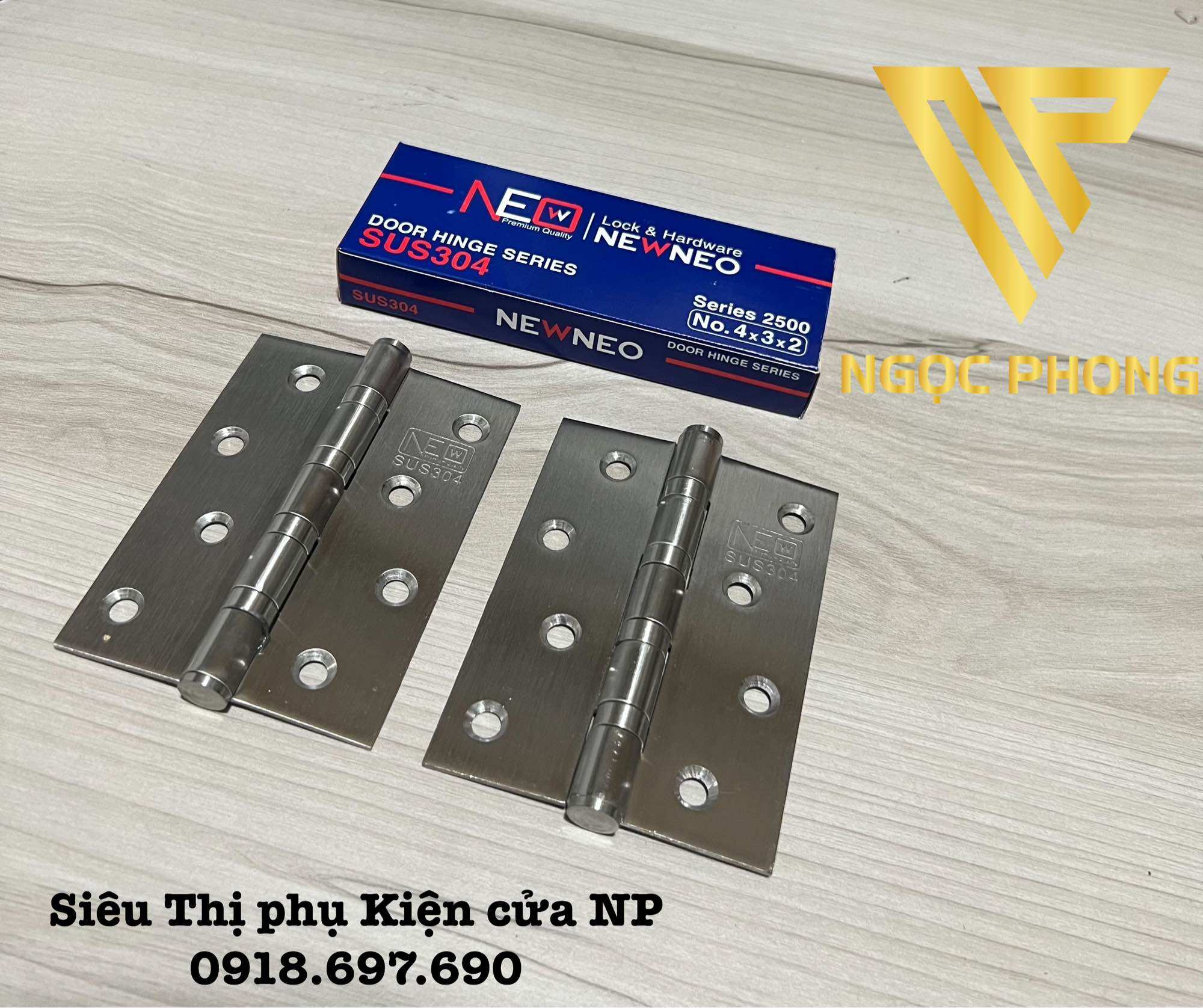 Bản lề lá inox 304 - bản lề lá inox 1 tấc