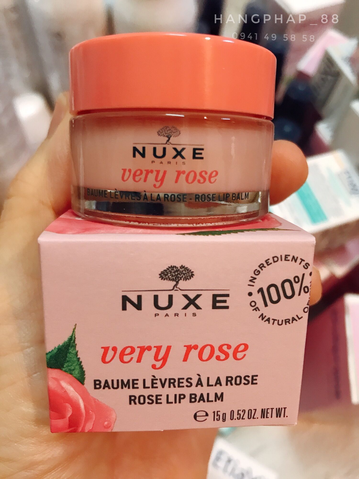 Dưỡng môi Nuxe dạng hủ 15g