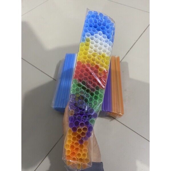 Ống hút nhựa dài 20cm ~ 200 ống hút - ống hút nước mía