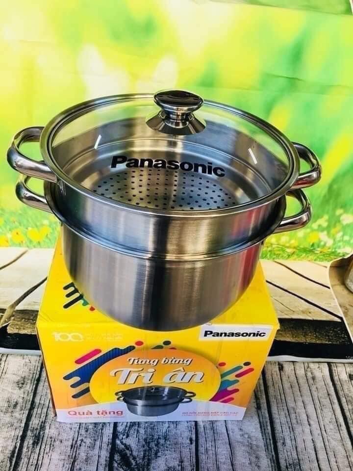 xửng hấp 2 tầng inox 24 cm