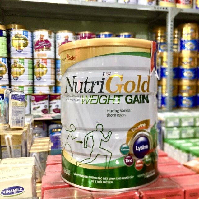 Sữa nutri gold Weight gain 900g dành cho người gầy