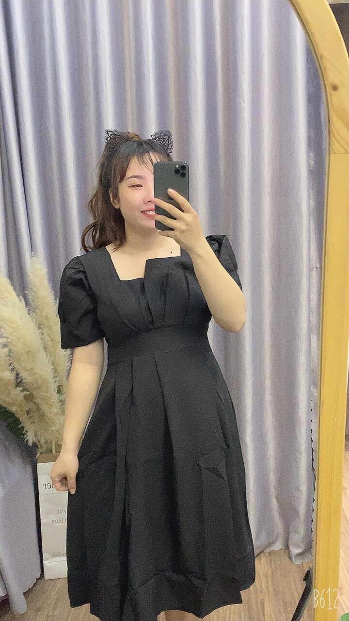 Đầm tiểu thư tay ngắng bigsize 60 đến 90kg