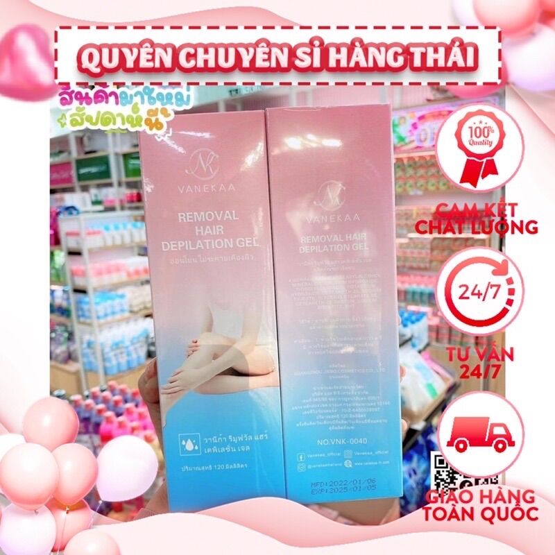 Kem tẩy lông vanekaa thái lan