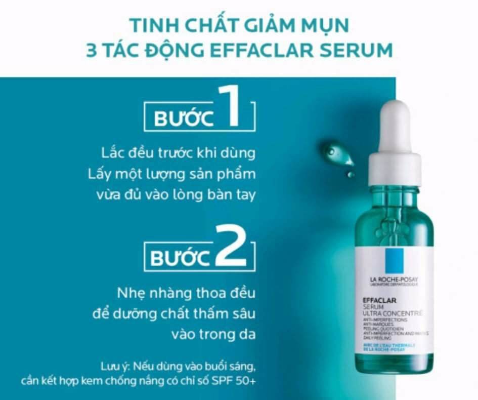 0Tinh chất giảm mụn 3 tác động Effaclar Serum La Roche-Posay 30ml