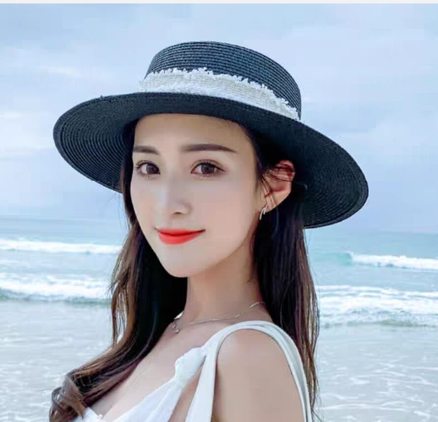 Nón mũ cói đi biển đẹp vành nhỏ thời trang Hàn Quốc