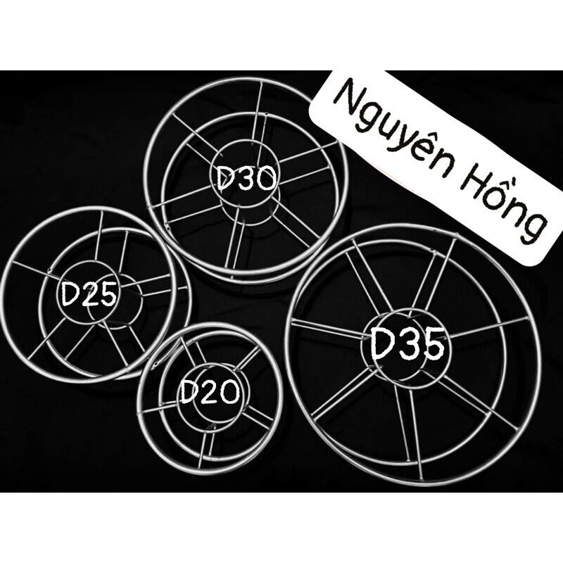 Guồng cuốn tay inox 304 trắng sáng đủ size d20, d25, d30, d35