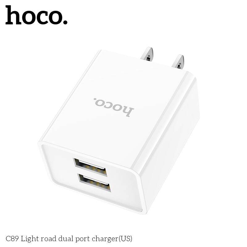 Cóc sạc 2 cổng USB 2.1A - HOCO C89