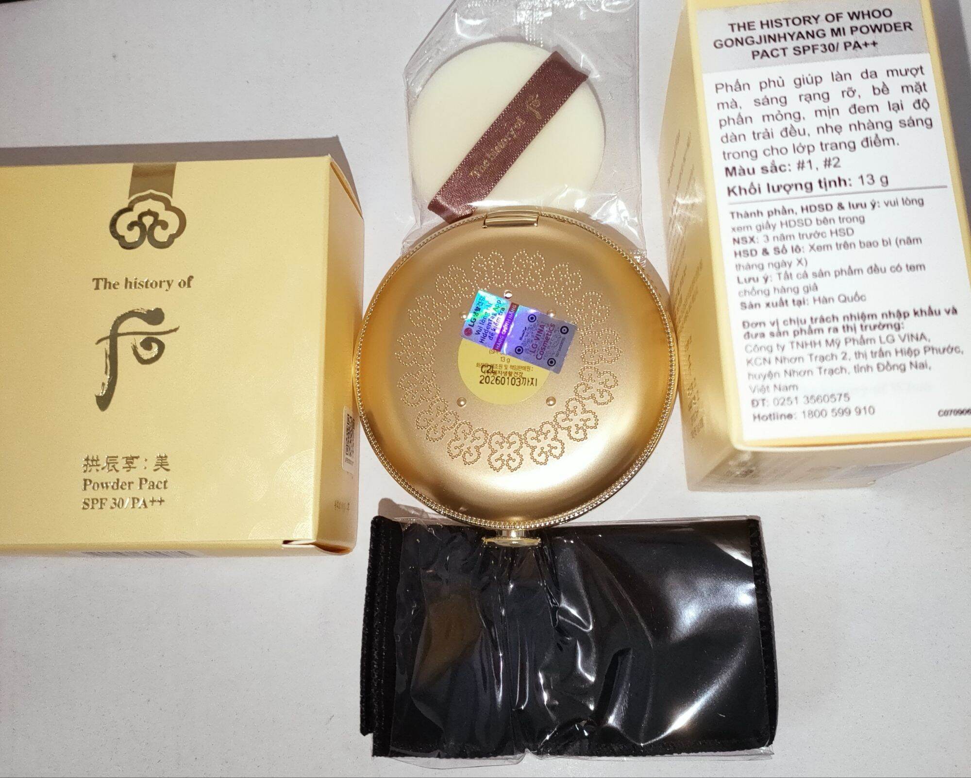 Phấn Phủ Whoo vàng Mi Powder Pact