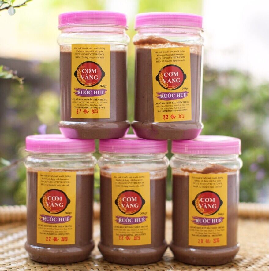 5 hũ Mắm ruốc Huế Cơm Vàng 360g