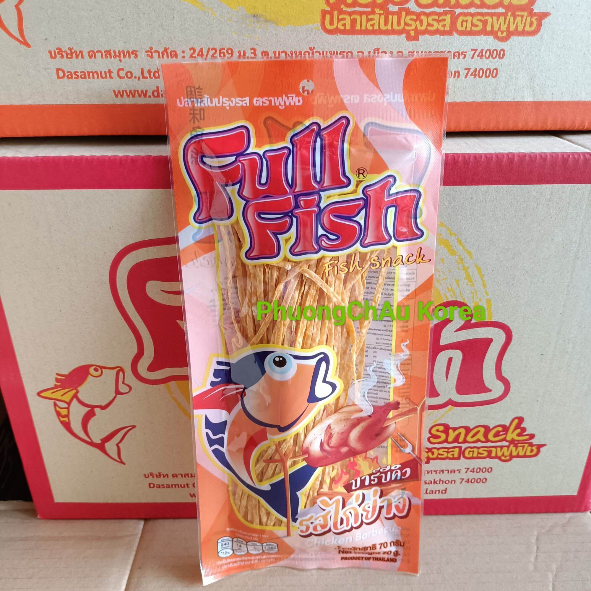 Snack cá khô sợi Full Fish Thái  Lan (gói 70g 5 vị)