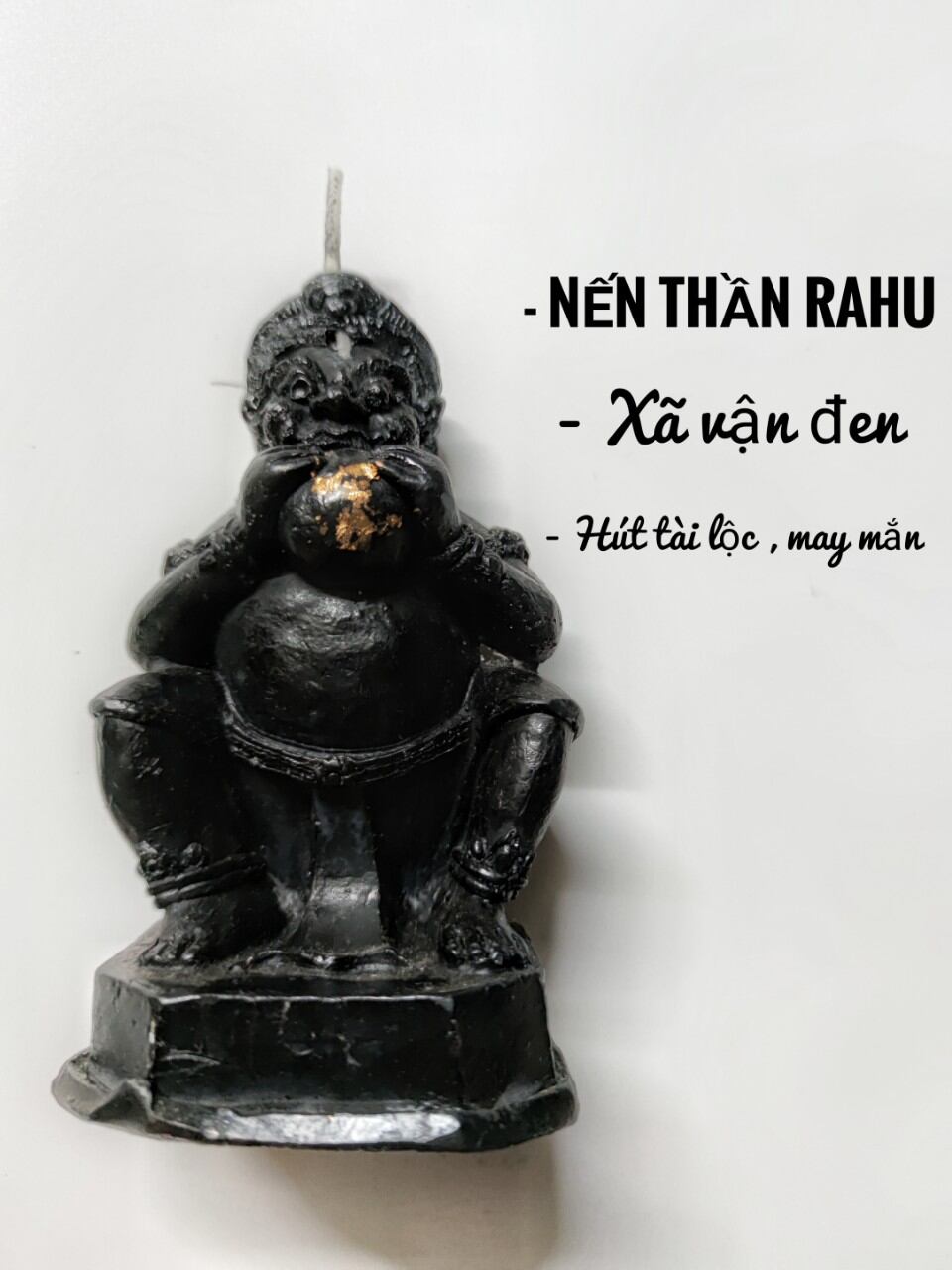 Nến đen rahu xã vận xui xung quanh , hút tài lộc may mắn/ đèn cầy rahu xã xui