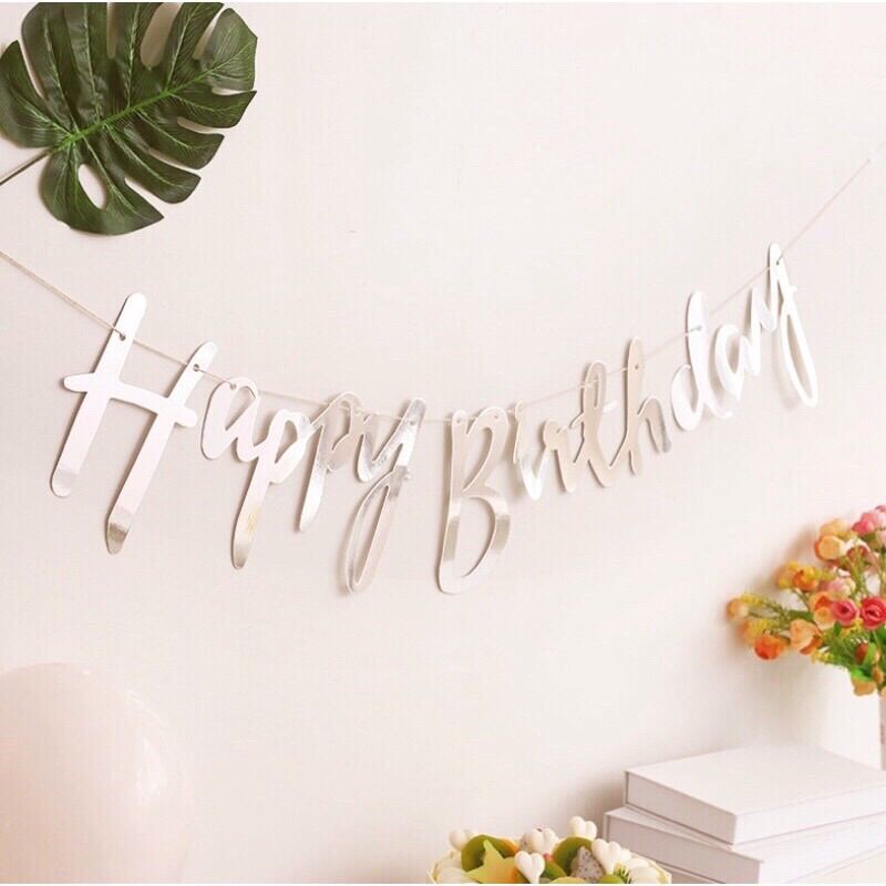 Dây Happy Birthday Ép Kim trang trí sinh nhật