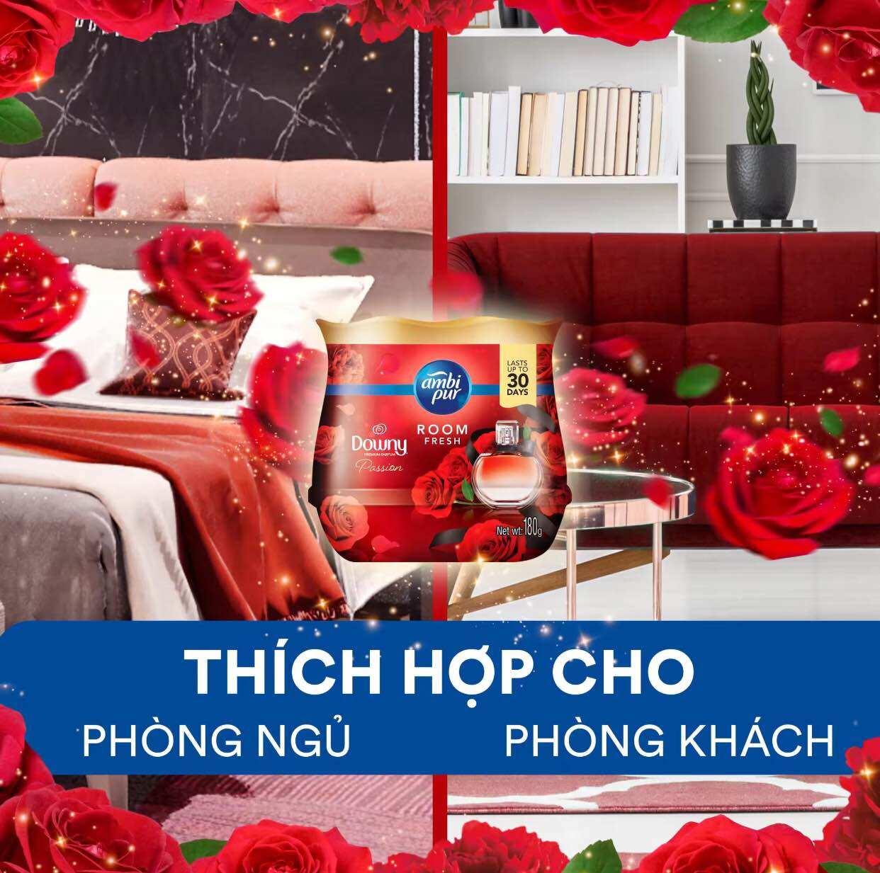 Sáp thơm Ambi Pur hương Downy 180gr
