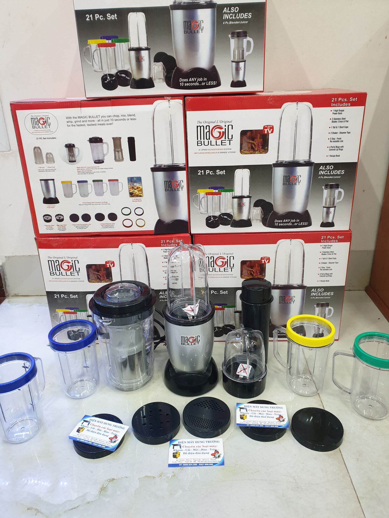 MÁY SAY SINH TỐ ĐA NĂNG MAGIC BULLET  21 PC . Set