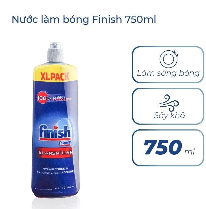[HCM] Nước làm bóng chén bát Finish 750ml