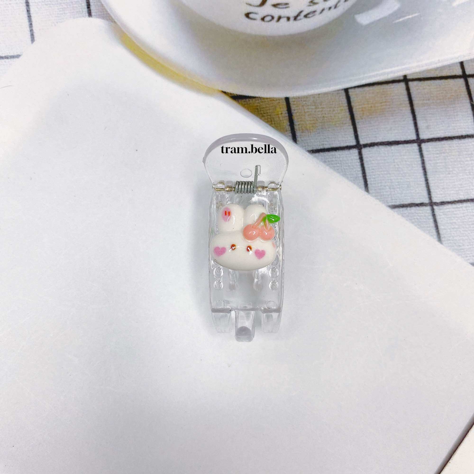 Kẹp tóc càng cua 3 răng hình dễ thương Trâm Bella