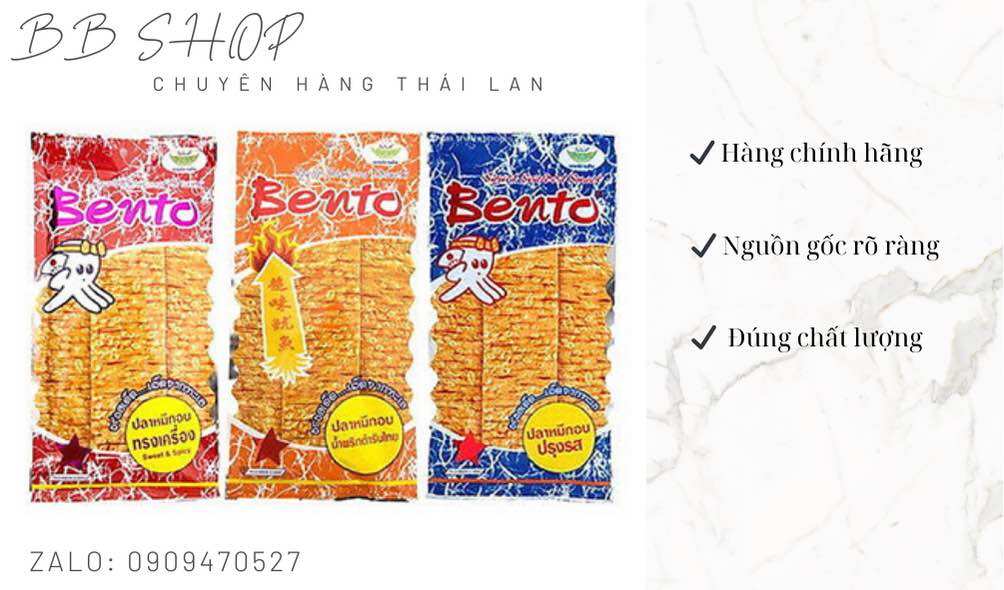 Lốc 12 bịch mực bento thái lan