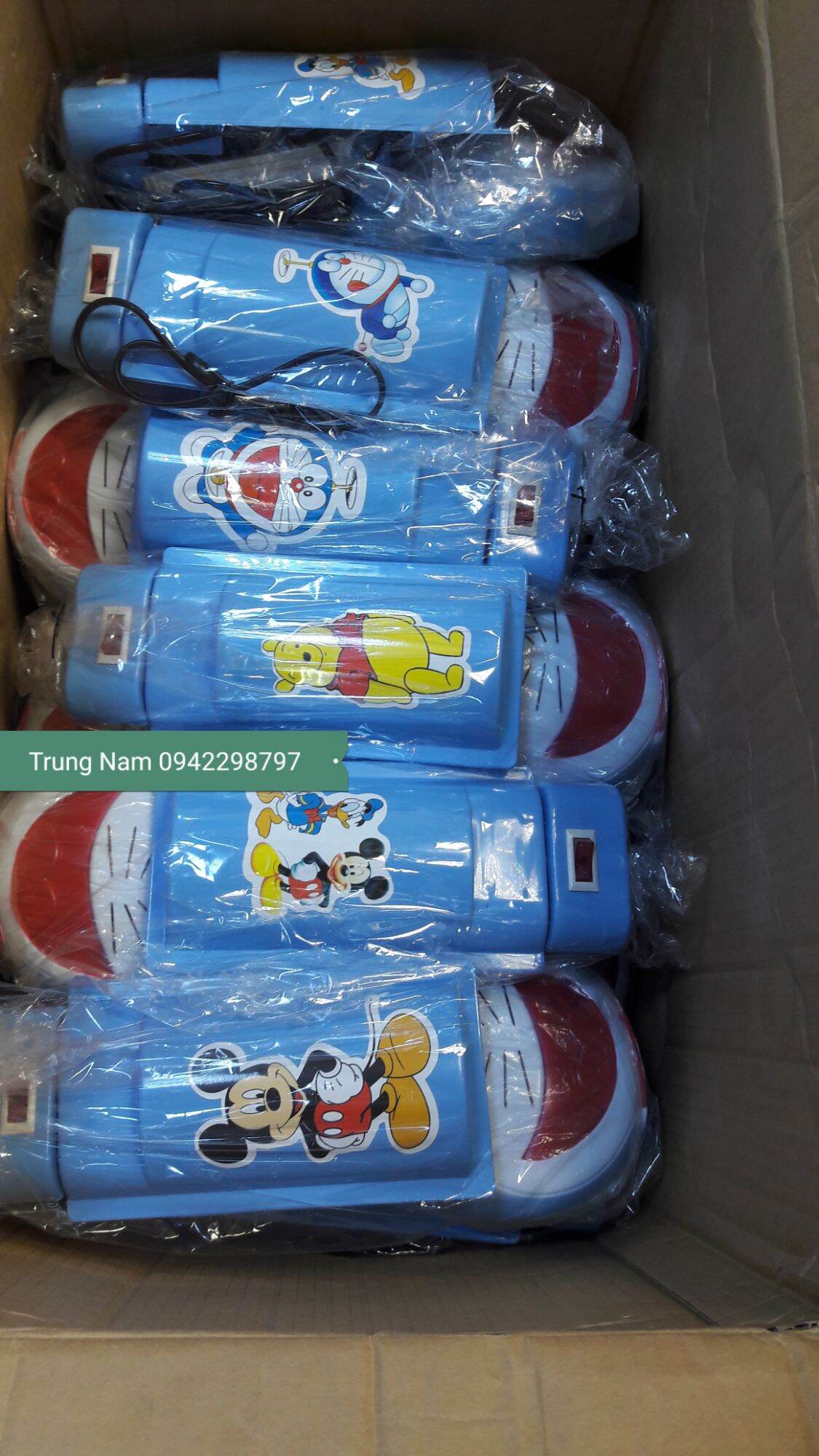 Combo đèn bàn học Doraemon và bóng compact Điện Quang 14W