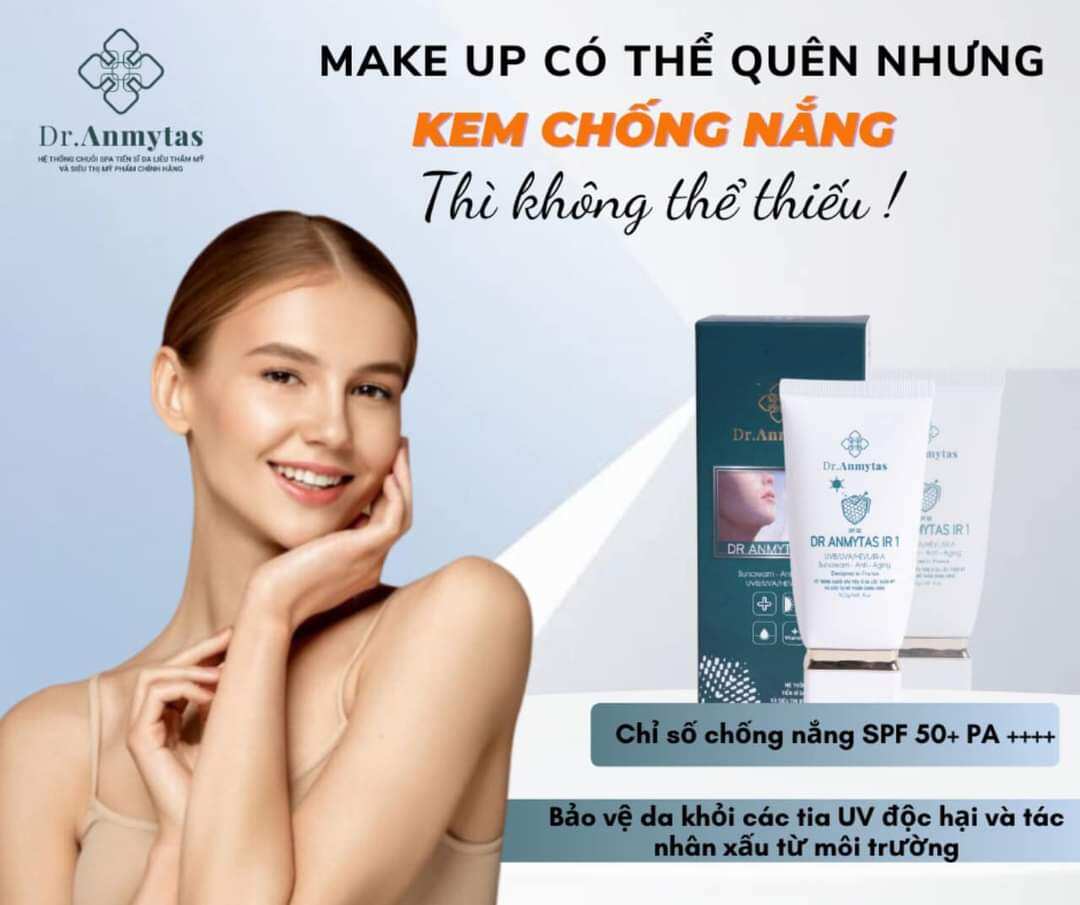 Kem chống nắng vật lý phổ rộng dr anmytas
