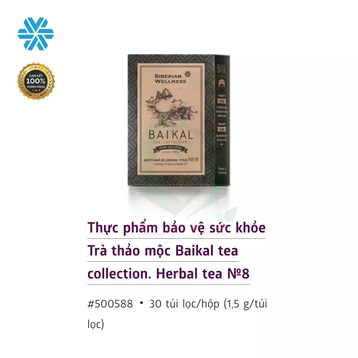 Trà thảo mộc Baikal tea collection. Herbal tea No8