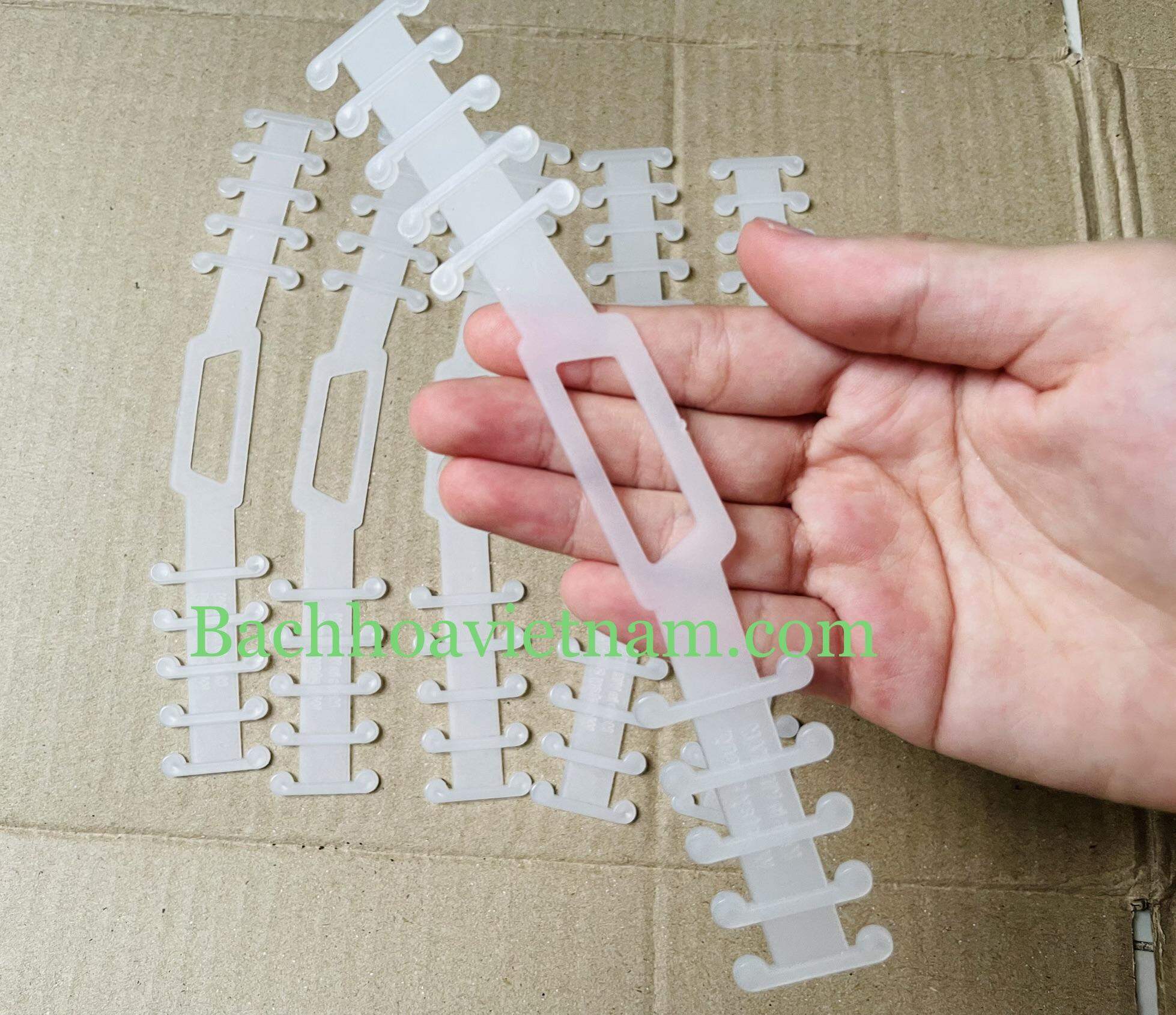 Tai đeo khẩu trang 5 cái 18cm, Tai giả đeo khẩu trang, Khẩu trang, Dây đeo giữ khẩu trang, Tai giả đeo khẩu trang, Đai đeo quai đeo khẩu trang không đau êm tai, thanh nhựa móc xương cá hỗ trợ đeo khẩu trang, móc cài khẩu trang